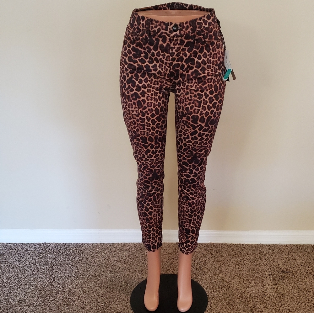 Leopard Print Skinny Jeans